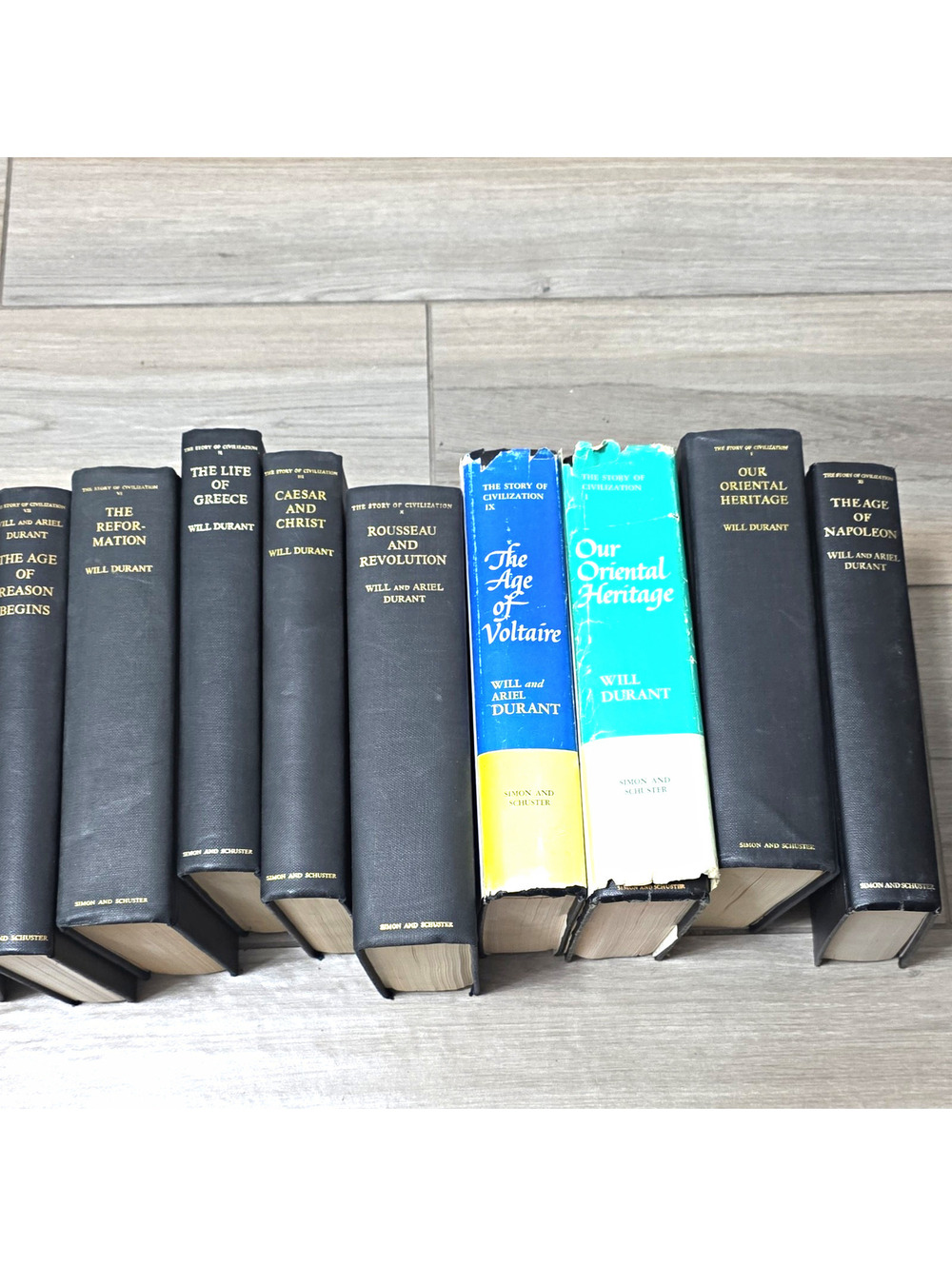 The Story of Civilization HC Book Lot Will & Ariel Durant w/ Dust Jacket